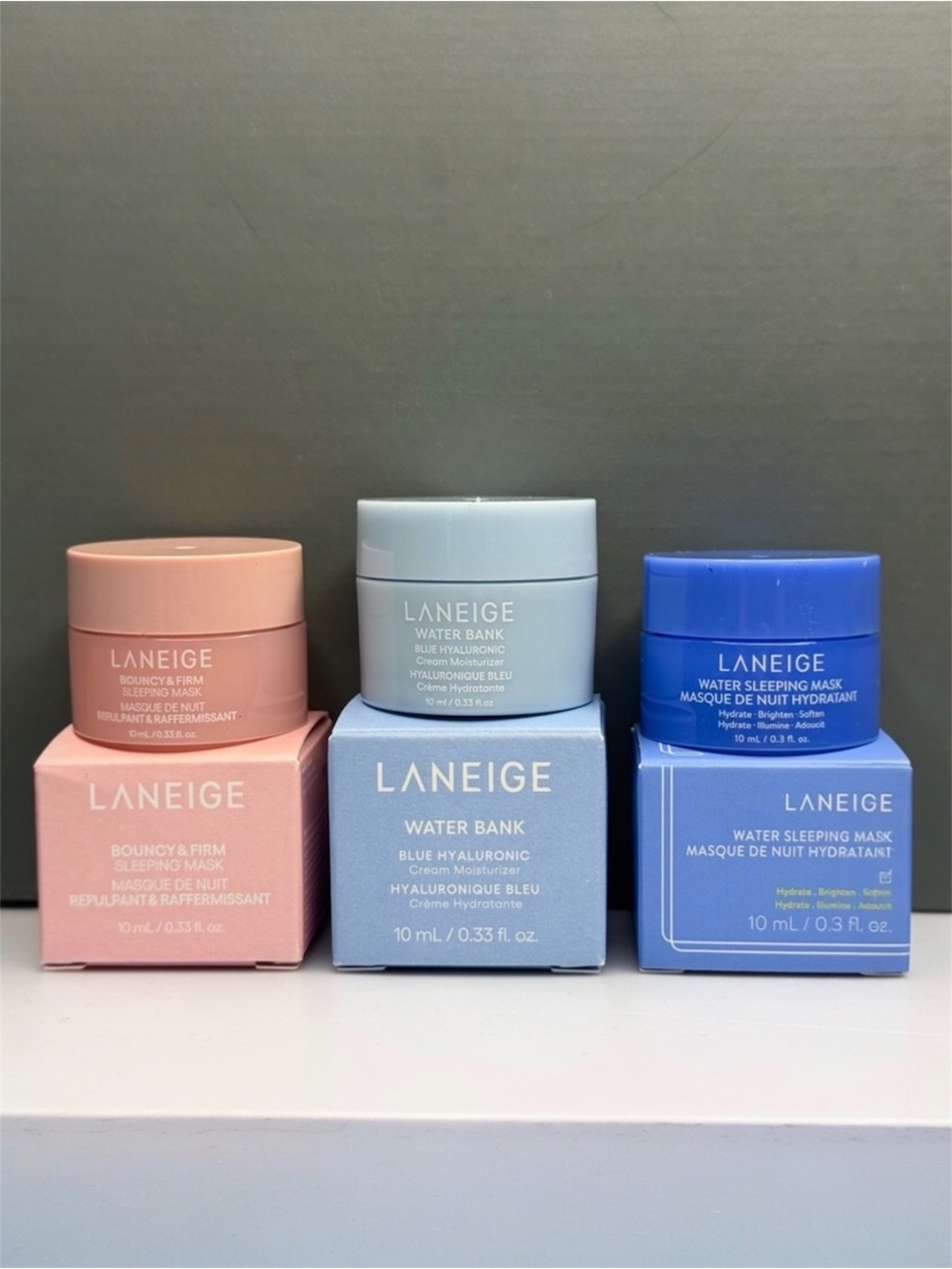 LANEIGE Mini’s Bouncy & Firm Sleep Mask, Water Bank, Water Sleeping Mask | NEW